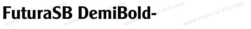 FuturaSB DemiBold字体转换